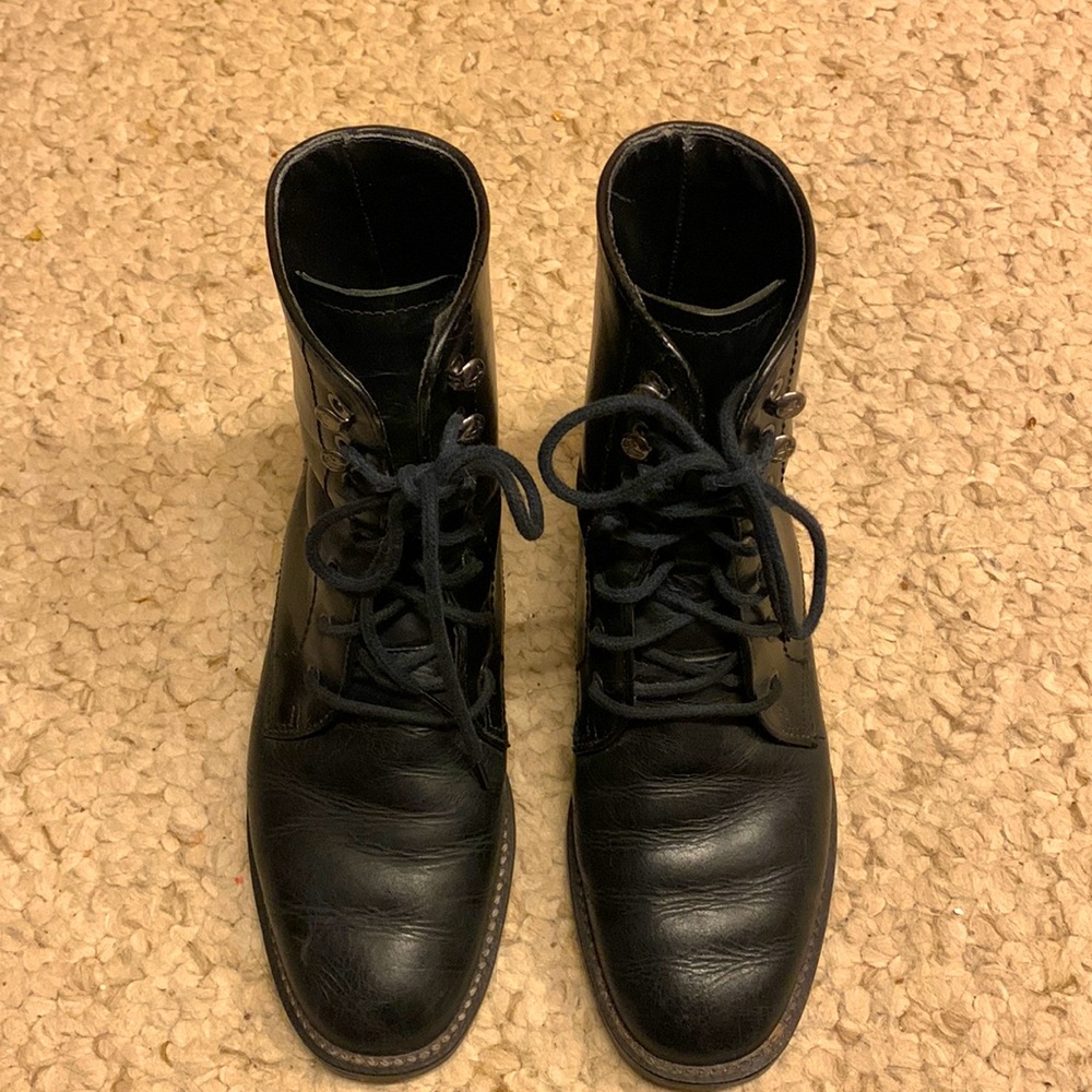 GH Bass Black Lace Up Boot 6 1/2